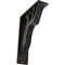 Ekena Millwork Damon Wrought Iron Bracket, (Triple center brace), Antiqued Silver 2"W x 5 1/2"D x 8"H BKTM02X05X08TDAASV - alternate 1